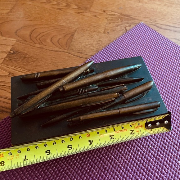 TMS Groovy Art Hemmingway Writer quote Heavy Pen Pencil Storage Box - Picture 13 of 14